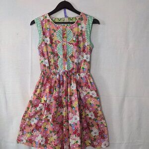 Matilda Jane Girl's Multicolored Fully Lined Dress with Pockets